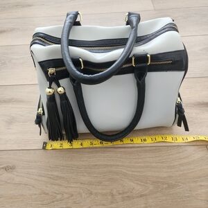 Steve Madden Light Grey And Black Handbag